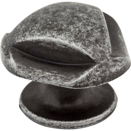 Jeffrey Alexander 1-5/16" Overall Length Distressed Antique Silver Chesapeake Cabinet Knob 915SIM